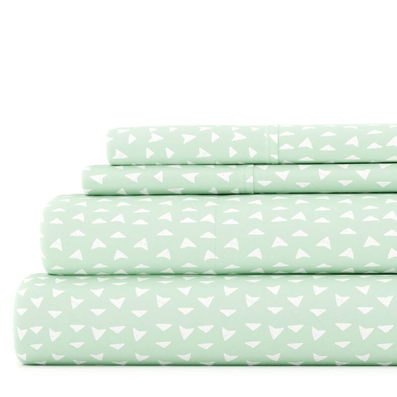 Becky Cameron Urban Arrows Pattern 4 Piece Deep Pocket Bed Sheet Set - Twin