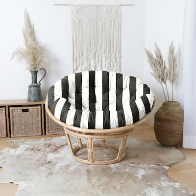 Sorra Home Sunbrella Cabana Classic Indoor/Outdoor Round Papasan Cushion