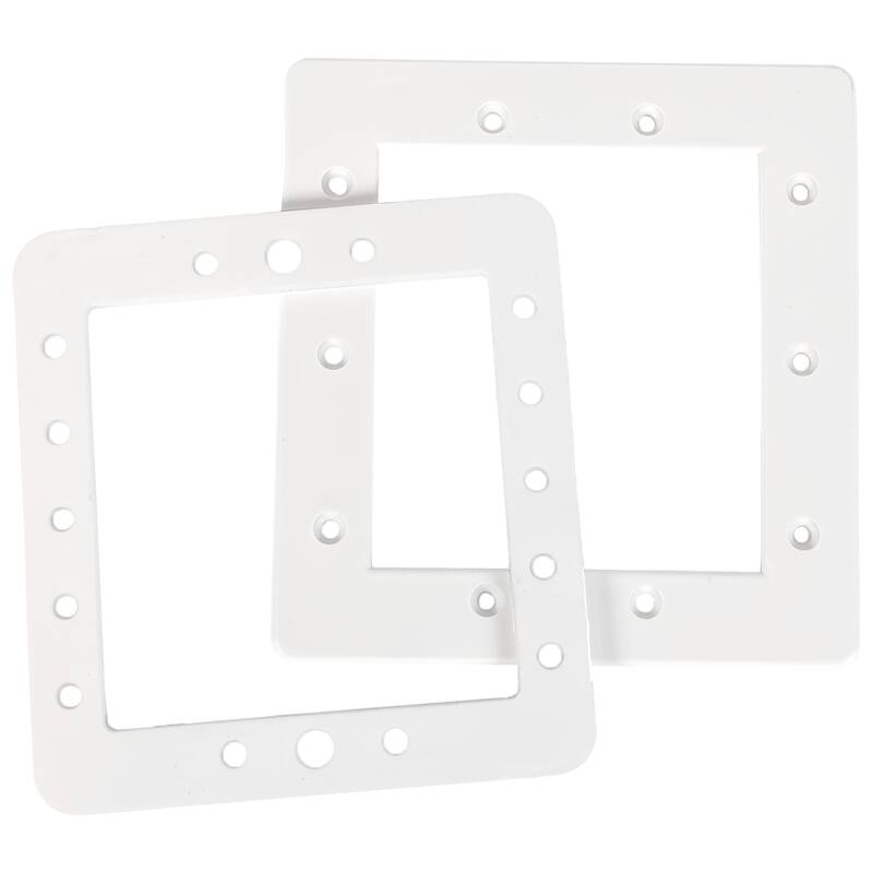 8.25" White Hydrotools Swimming Pool Skimmer Face Plate and Butterfly Gasket