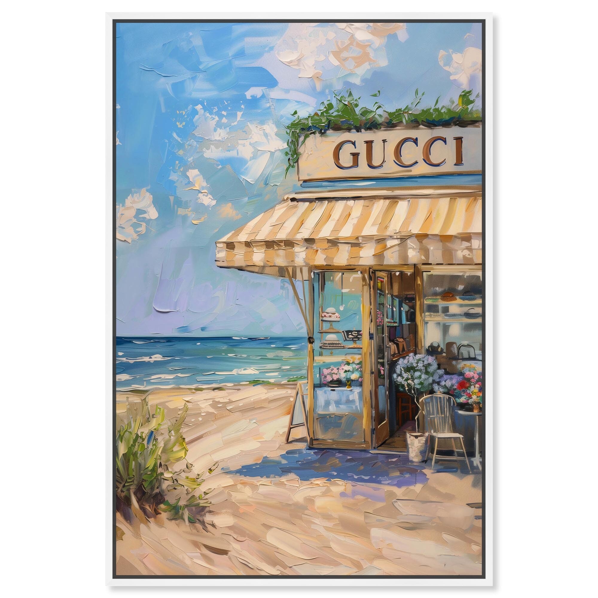 By the Sea Store Canvas Monet Coastal by Art Remedy