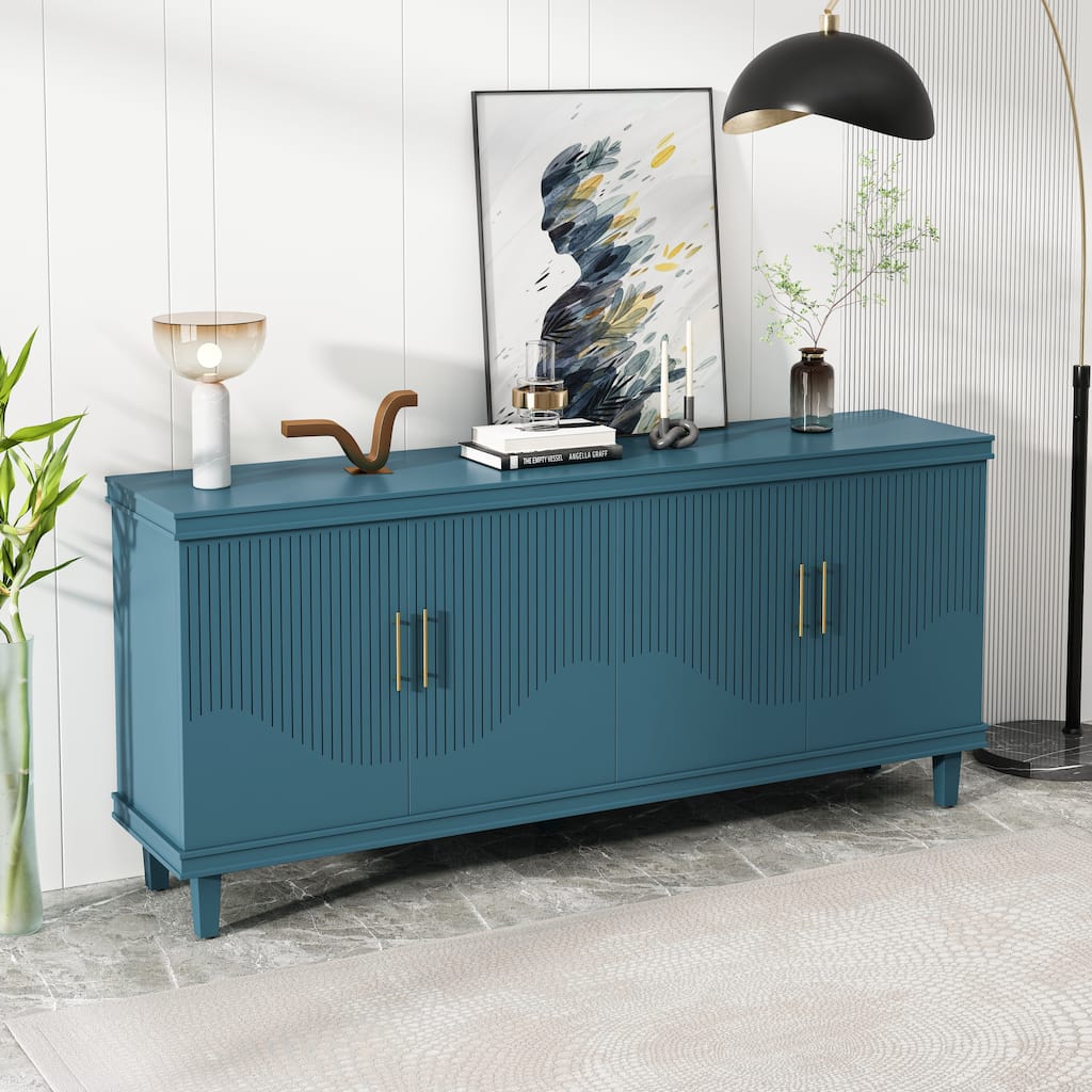 70.07''Large Size 4-Door Cabinet