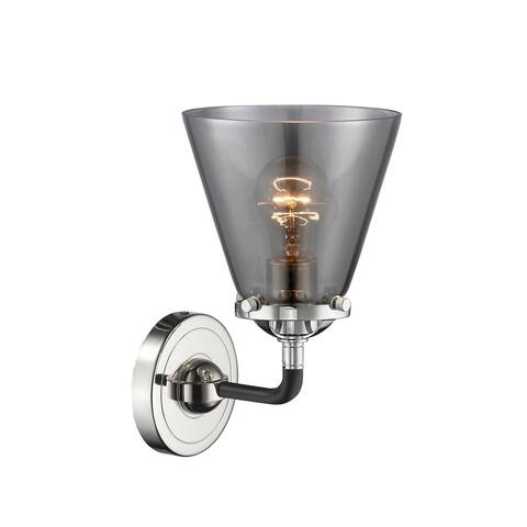 Innovations Lighting Small Cone Single Light 9" Tall Bathroom Sconce