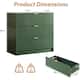 3 Drawer Fluted Dresser, 32 Inch Wide Nightstand with Large Drawer End Table for Bedroom