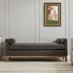 preview thumbnail 18 of 42, 66.34"W Elegant Upholstered Bench, Daybed, Ottoman with Wood Legs & 2 Bolster Pillows for End of Bed, Bedroom, Living Room
