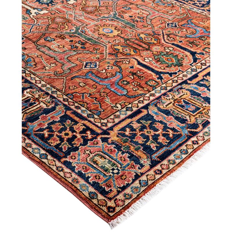 Serapi One-of-a-Kind Hand-Knotted Area Rug - Pink - 4' 0" x 5' 10"