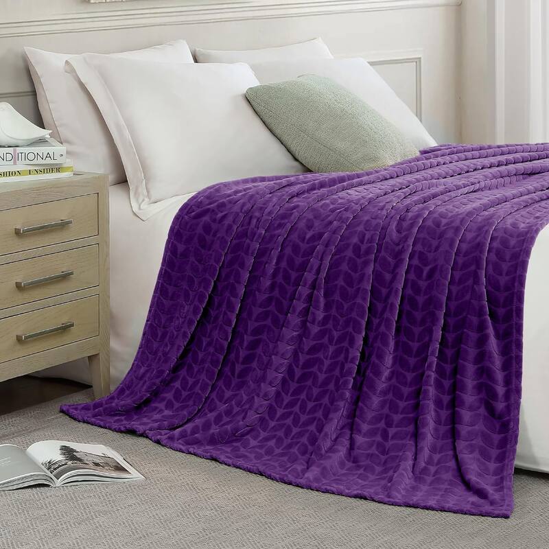 Walensee Fleece Throw Blanket Soft and Lightweight for Couch, Sofa, Bed and Lounge Chair, 50"x60"