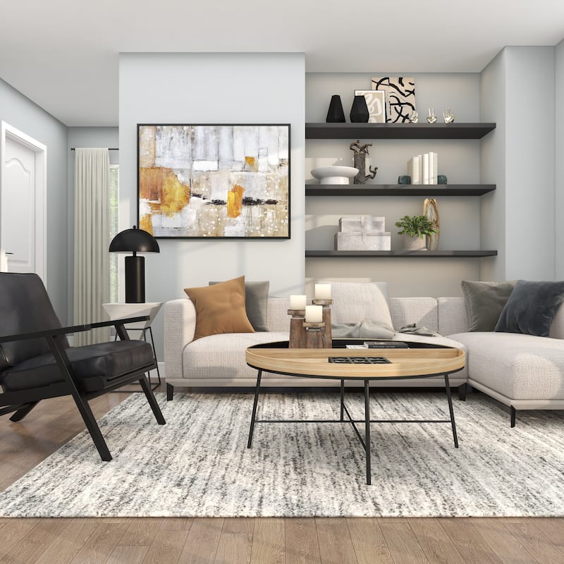 Gold or Black Metal Room Accent Lamp with Dome Shade