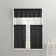 preview thumbnail 42 of 66, No. 918 Martine Microfiber Semi-Sheer Rod Pocket Kitchen Curtain Valance and Tiers Set