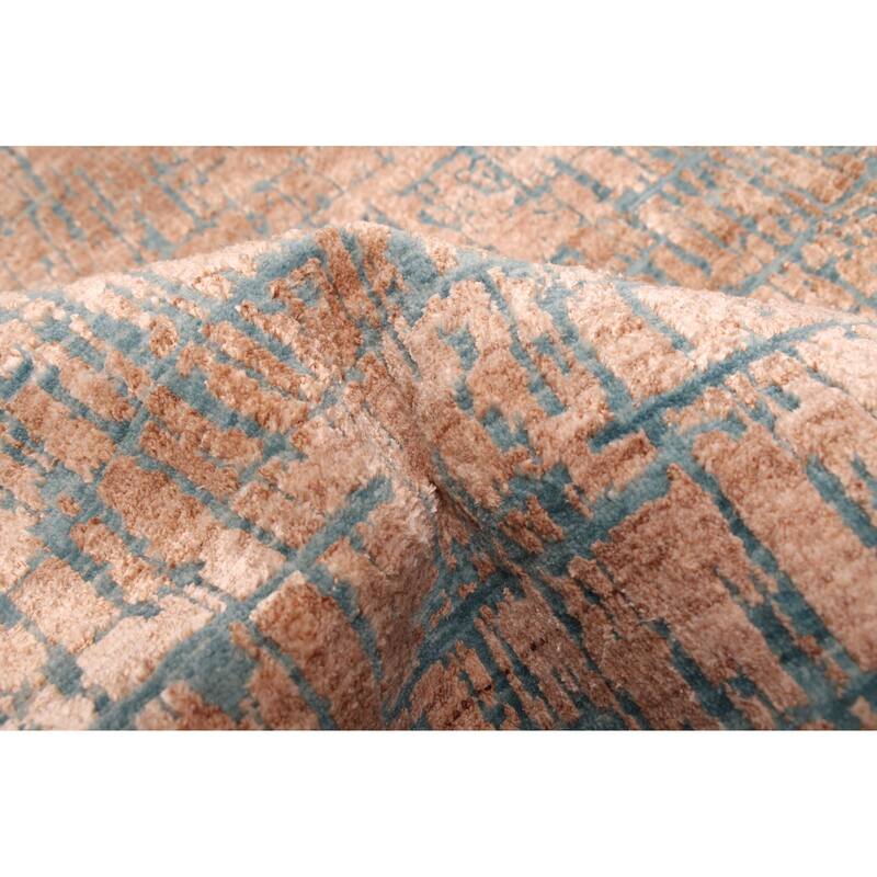 ECARPETGALLERY Hand-knotted Legacy Copper Silk, Wool Rug - 5'10 x 5'10