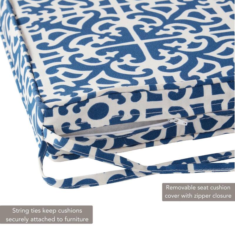 Greendale Home Fashions 18" Square Outdoor Chair Pad (Set of 2)
