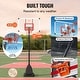 preview thumbnail 5 of 5, Basketball Hoop Basketball Hoop & Goal, Kids & Adults Basketball Set with Wheels, Stand, and Fillable Base, for Outdoor/Indoor