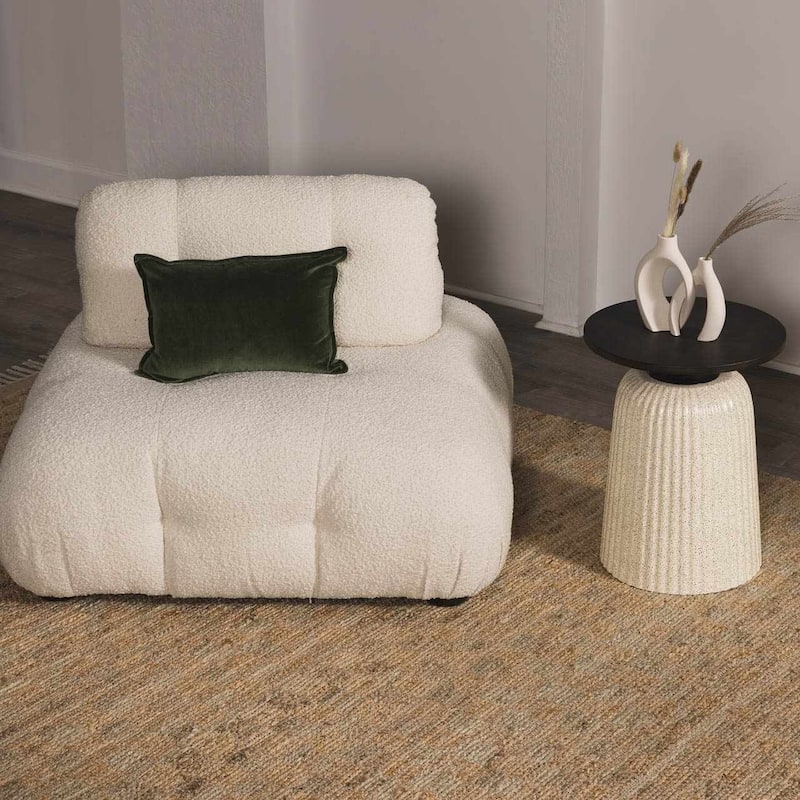Hauteloom Lonut Jute Living Room, Bedroom Area Rug - Light Brown, Brown - 2' x 3'