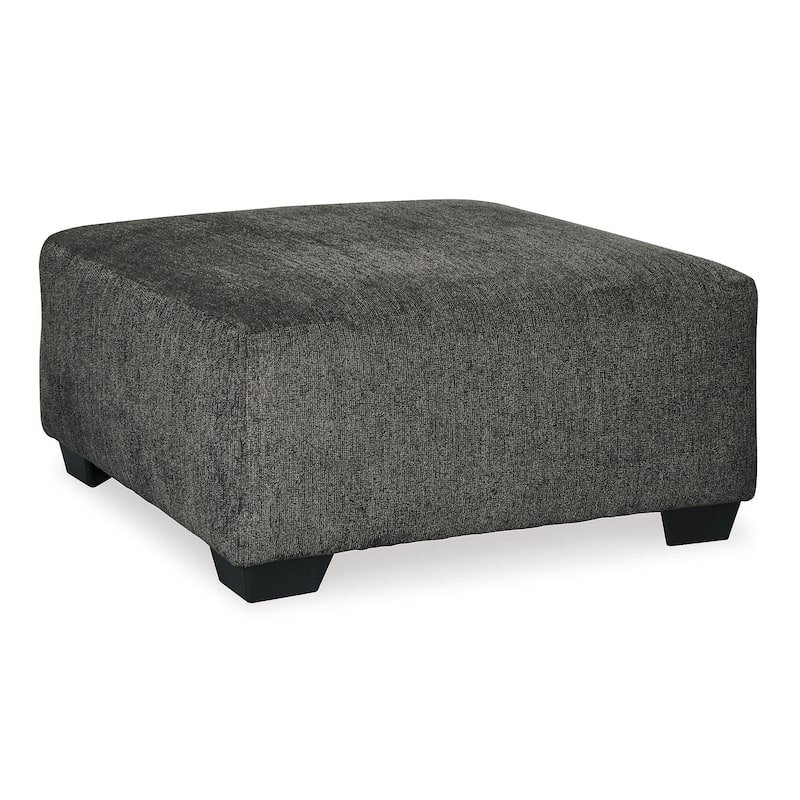 Signature Design by Ashley Ballinasloe Gray 3-Piece Sectional with Ottoman - 143" W x 92" D x 39" H