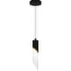 preview thumbnail 2 of 7, Alys 1-Light Integrated LED Matte Black Mini Pendant