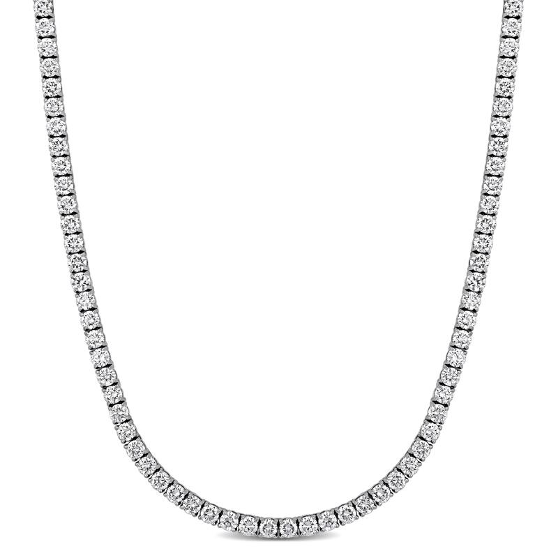Miadora 14k or 18k White Gold Diamond Necklace 4 to 15 3/8ct TDW - 13.92 Carats