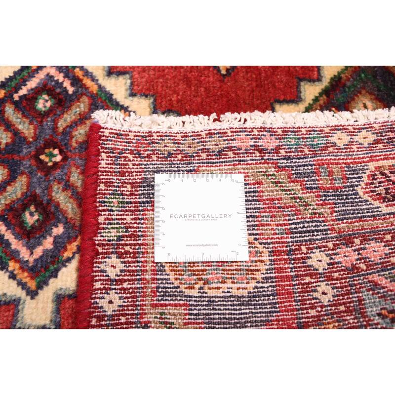 ECARPETGALLERY Hand-knotted Konya Anatolian Red Wool Rug - 3'2 x 9'7