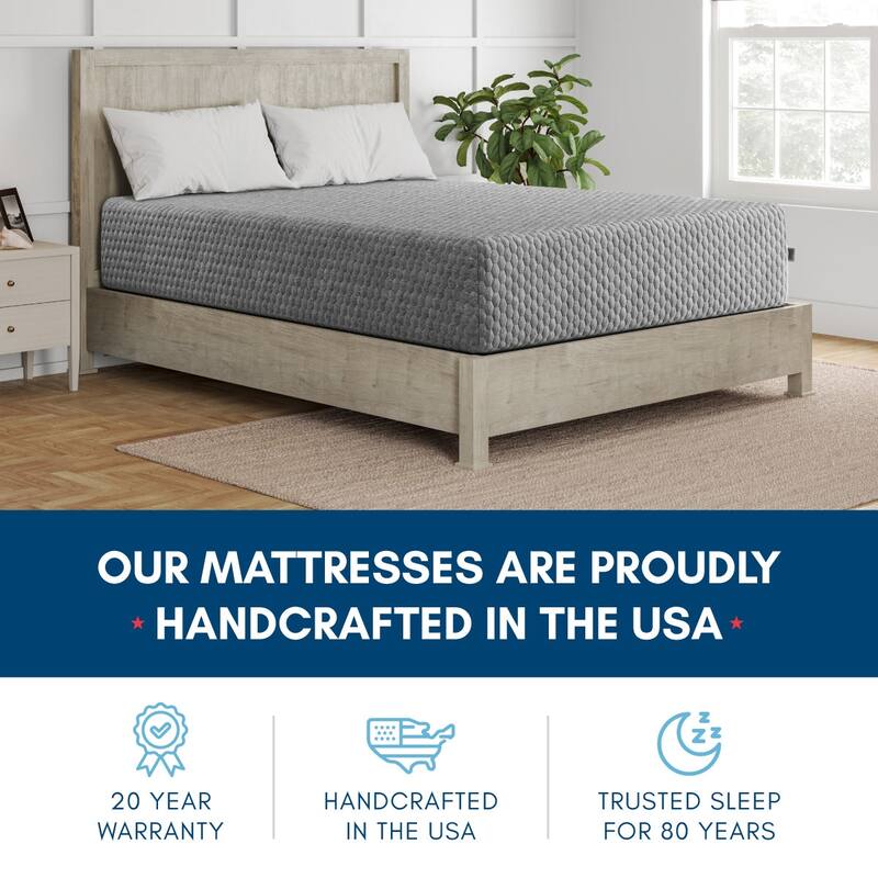 Sadie, 10-inch, Cooling Gel Memory Foam Hybrid Mattress, CertiPUR US and Greenguard Gold Certified