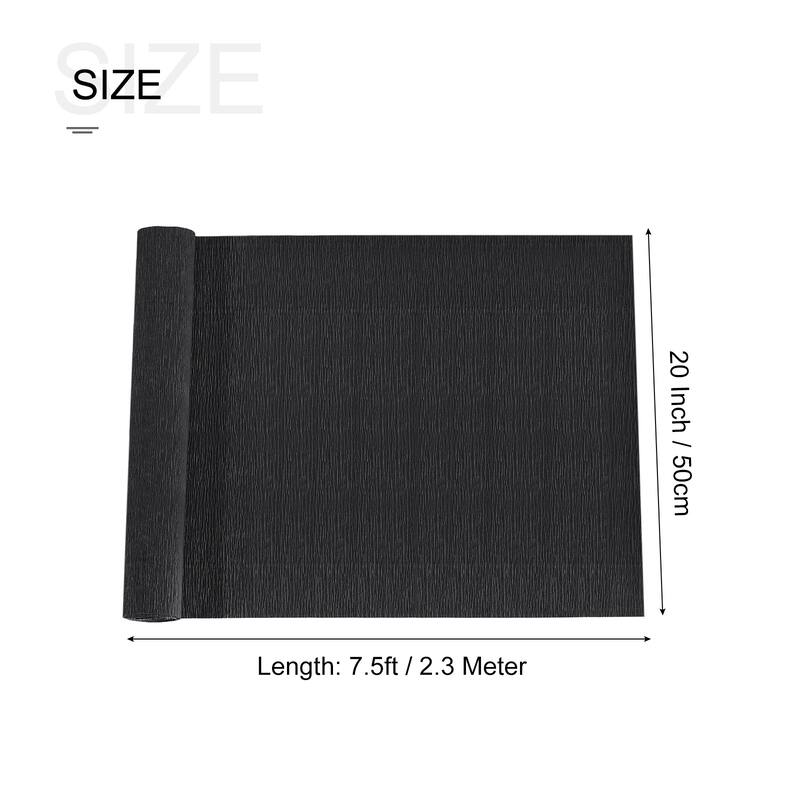 Crepe Paper Roll Crepe Paper Decoration 7.5ft Long 20 Inch Wide 1pcs - Black