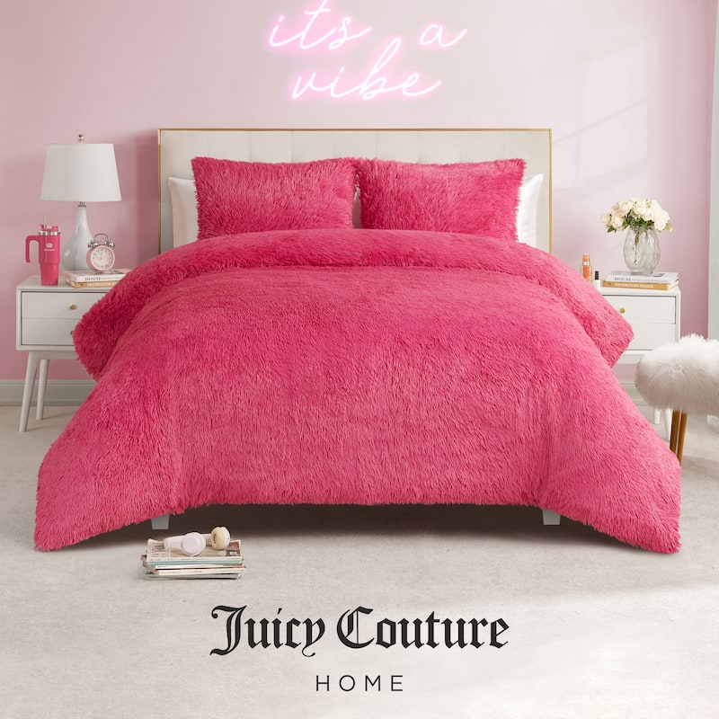 Juicy Couture Shaggy Comforter Sets with Shams