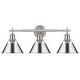 preview thumbnail 25 of 37, Orwell 3-light Bathroom Vanity Light