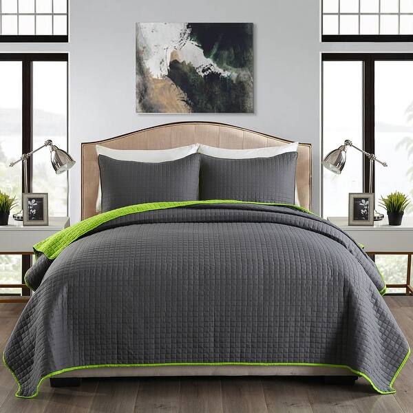 Shop Black Friday Deals On 3pc Reversible Bedspread Quilt Set Queen King Size On Sale Overstock 31455351