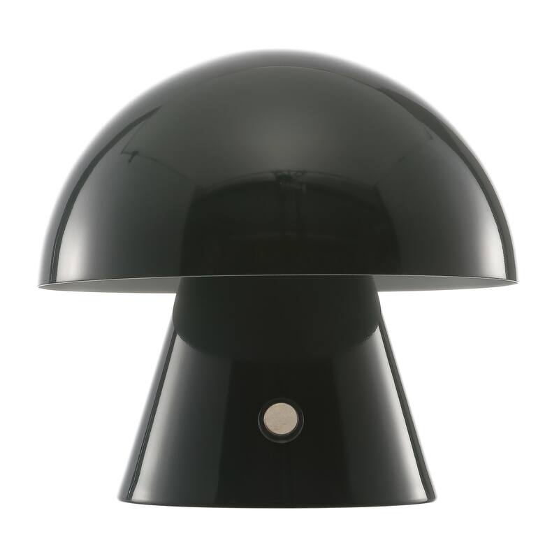 Alyson 7" Contemporary Bohemian Rechargeable/Cordless Iron Integrated LED Mushroom Table Lamp, by JONATHAN Y