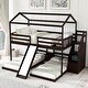preview thumbnail 2 of 7, Innovative Full-Twin Bunk Bed with Slide, Storage Stairs, and Built-in Drawer