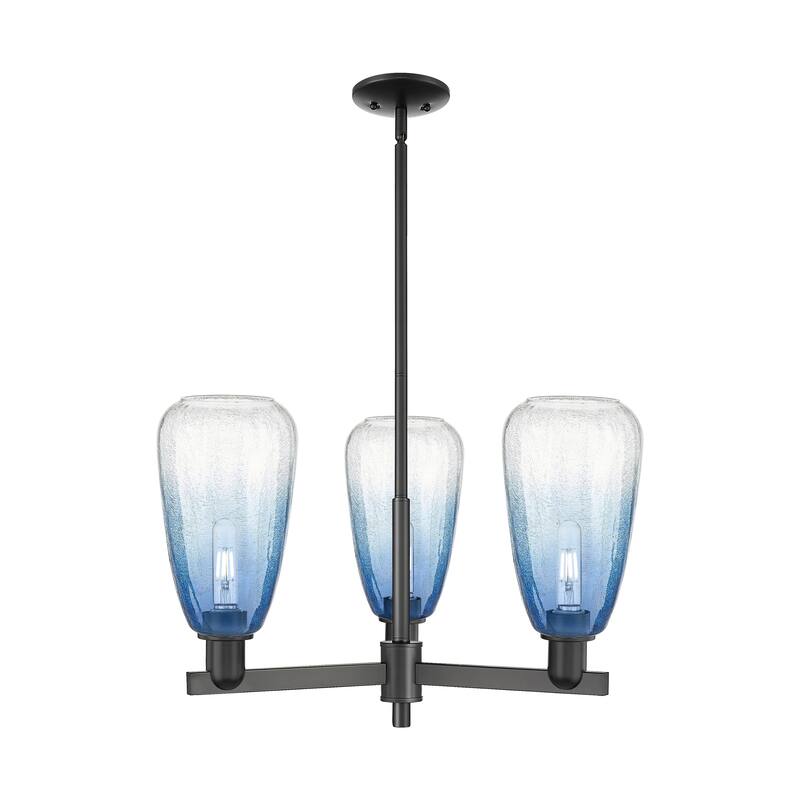 Innovations Lighting Downtown Urban - Brookhaven Almond - 3 Light 18" Stem Hung Chandelier