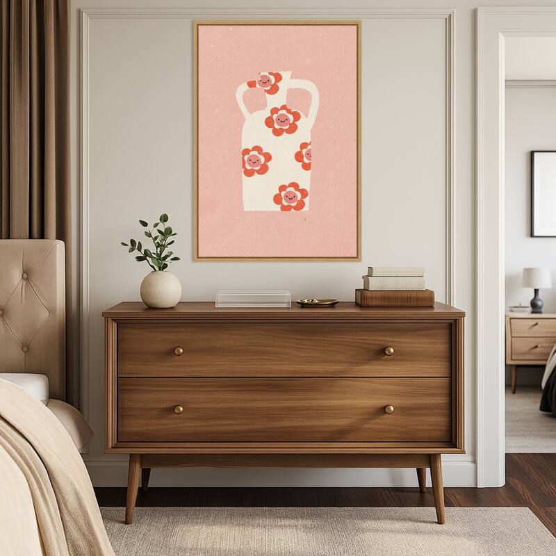 Vase No. 2 by Nktn (23 x 33 in.), Framed Canvas Wall Art Print