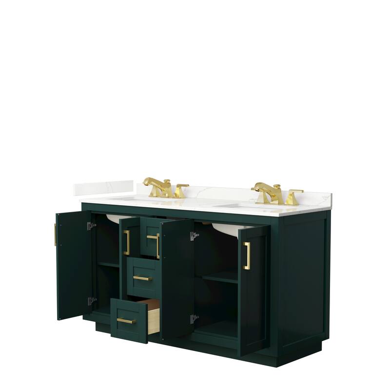 Miranda 60-inch Double Vanity, Quartz Top