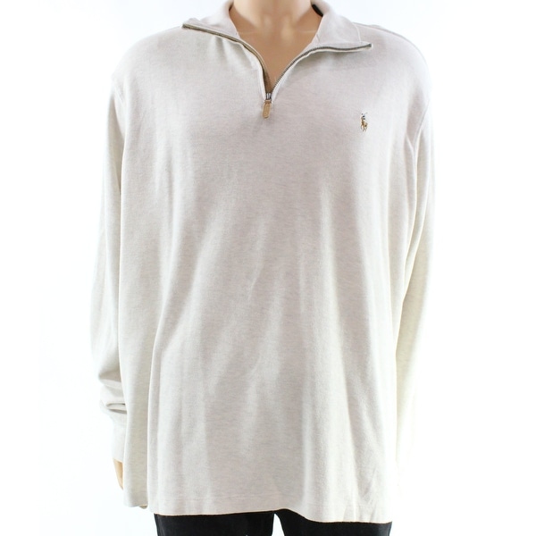 beige ralph lauren quarter zip