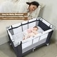 preview thumbnail 3 of 7, Gymax Portable Baby Playard Playpen Nursery Center w/ Mattress & - See Details