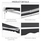 preview thumbnail 6 of 32, Outsunny 10' x 8' Electric Awning, Retractable Awning, UV Protection Sun Shade Shelter with Remote Controller