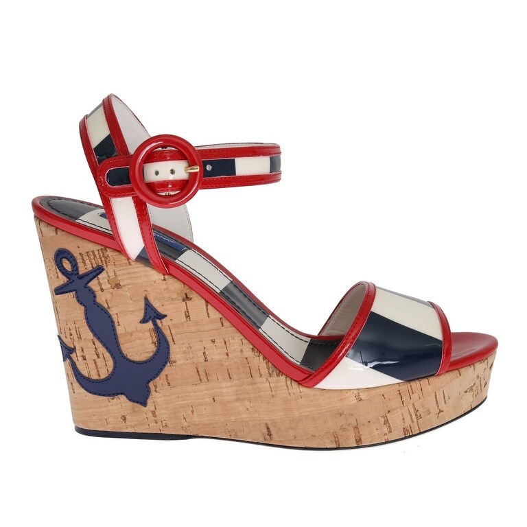 red white blue sandals