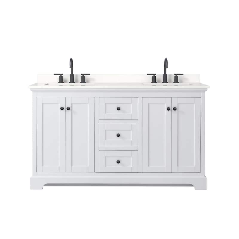 Wyndham Collection WCV232360D-QTZ-US3MXX Avery 60" Free Standing