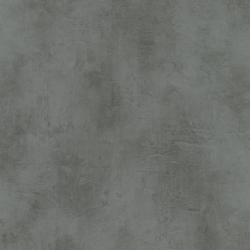 Galerie Wallcoverings The Loft Collection Concrete Effect Matte Finish Vinyl on Non-woven Wallpaper Roll - 33-feet long x 21-inches wide - Black