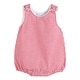 preview thumbnail 1 of 2, Classic Red Seersucker Bubble Romper