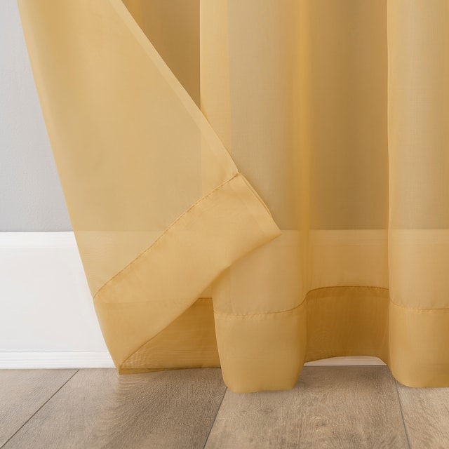 No. 918 Emily Voile Sheer Grommet Curtain Panel- Single Panel