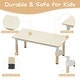 preview thumbnail 12 of 17, Height Adjustable Kids Table and 6 Chairs Set with Storage Box
