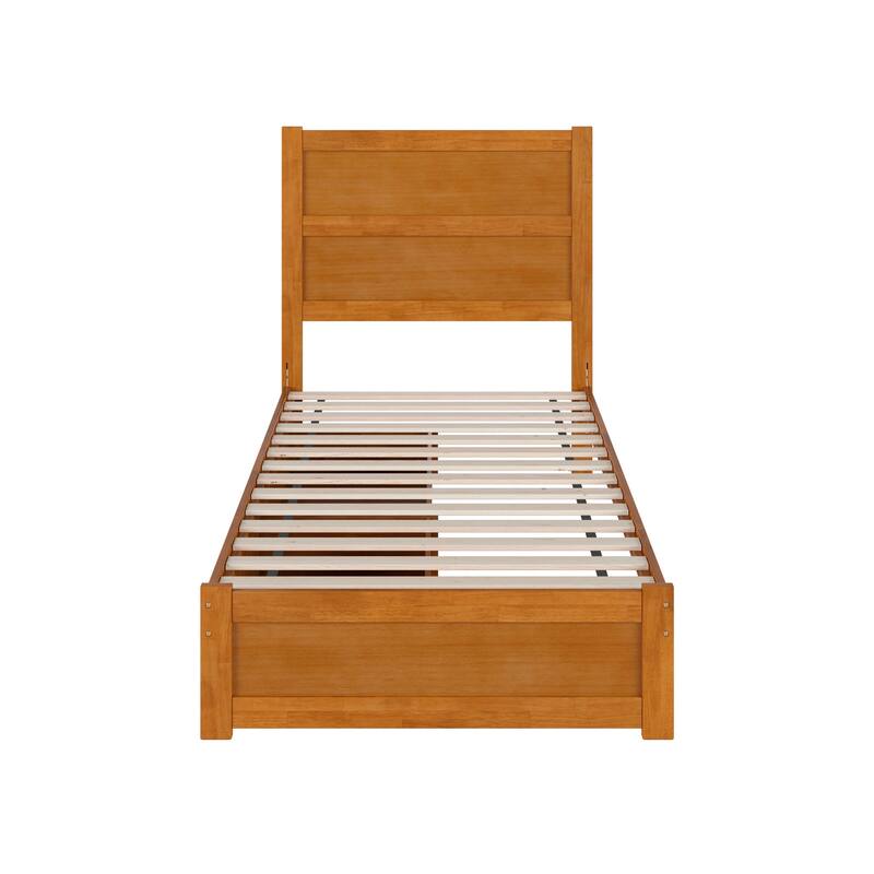 Aveline Wood Platform Bed with Matching Footboard & Storage Drawers
