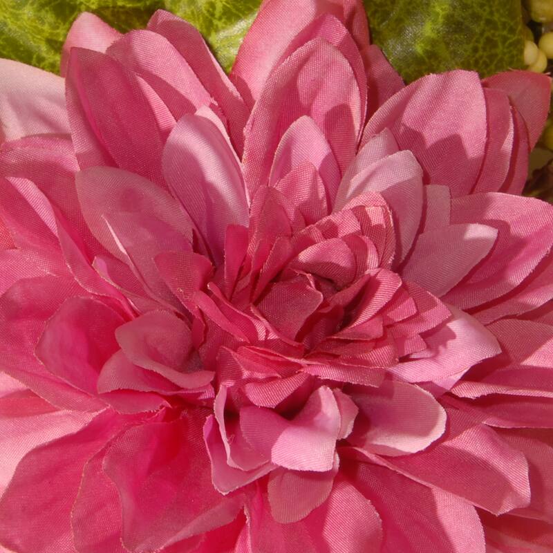 National Tree Company 70 in. Dahlia, Hydrangea and Rose Garland - 70 IN