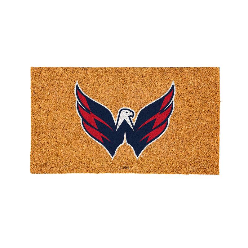 Coir Door Mat, 16"x 28", Washington Capitals - 28" x 16"
