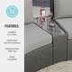 preview thumbnail 7 of 11, Martha Stewart Outdoor Modular Rattan Wicker Sectional Sofa Seats & Side Table - 33"W x 31"D x 30"H
