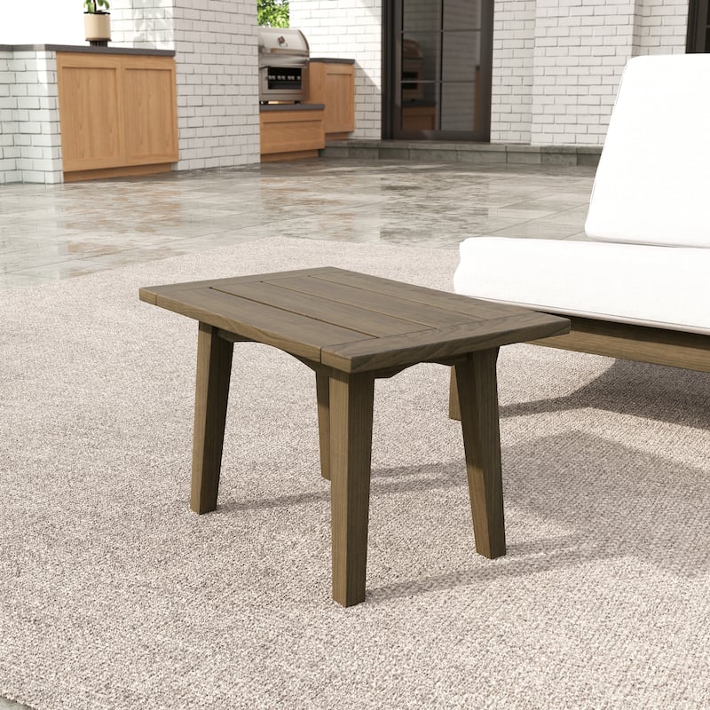 Outdoor Acacia Club Chair Set Loveseate with Weather-Resistant Cushions