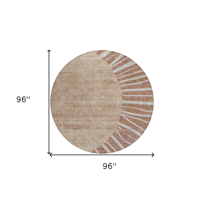 HomeRoots Abstract Transitional Rectangle Outdoor Rug