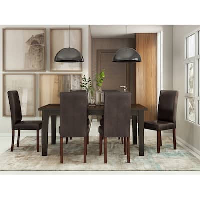 WYNDENHALL Normandy Transitional Parson Dining Chair (Set of 2) - 18.1"w x 18.5" d x 39.4" h
