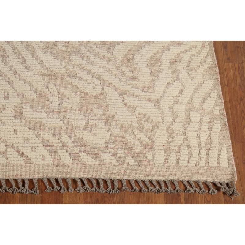 Moroccan Abstract Area Rug Handmade Wool Carpet - 7'11"x 9'7"