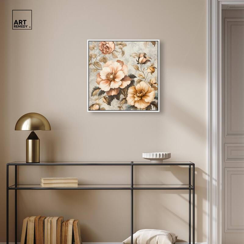 Retro Rose II Canvas by Art Remedy