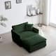 Option Green Accent Chairs+Ottoman