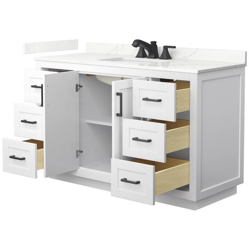 Wyndham Collection WCF292954S-QTZ-US3MXX Miranda 54" Free Standing